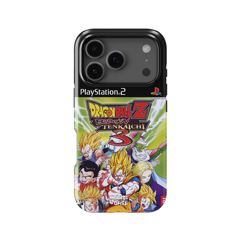 DBZ Budokai Tenkaichi 3 PS2 Cover - iPhone 17 Pro