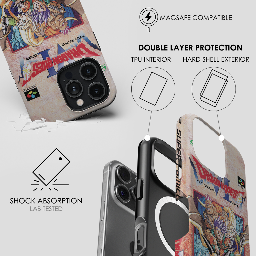 Dragon Quest VI Japanese Rare Cover - Second Mockup For Tough Magsafe Cases