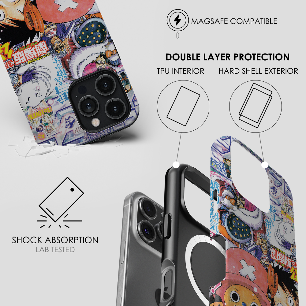 LUFFY X CHOPPA JUMP COVER - Second Mockup For Tough Magsafe Cases
