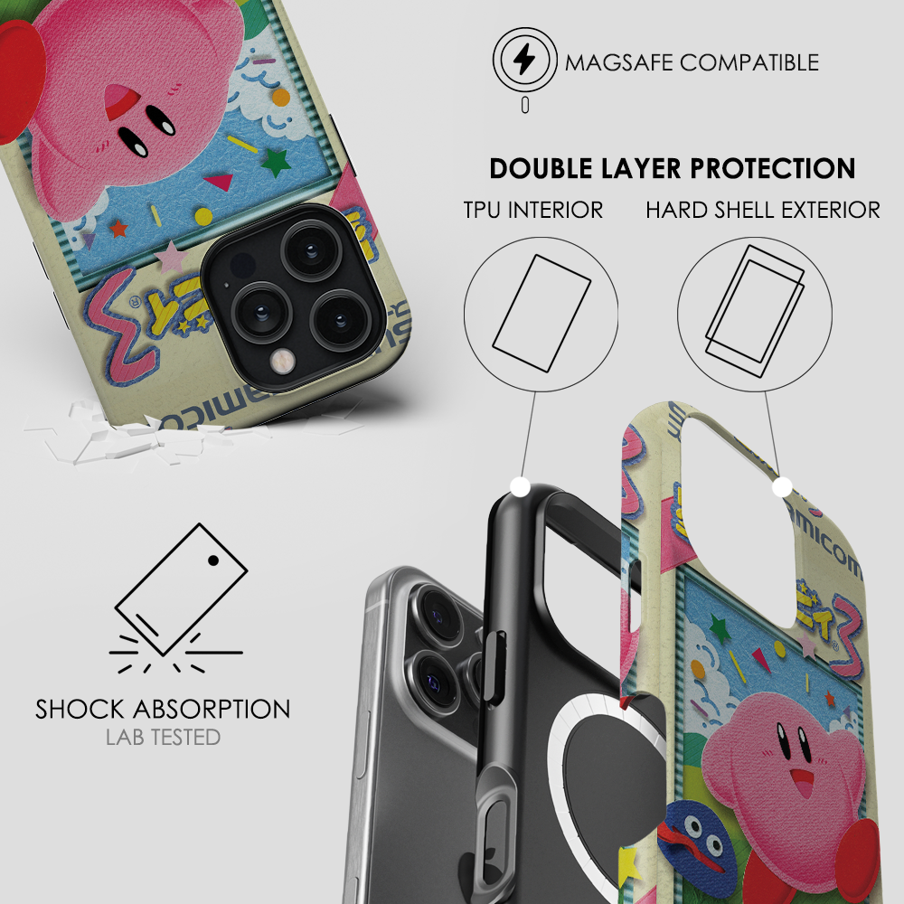 OG Kirby Japanese Cover - Second Mockup For Tough Magsafe Cases