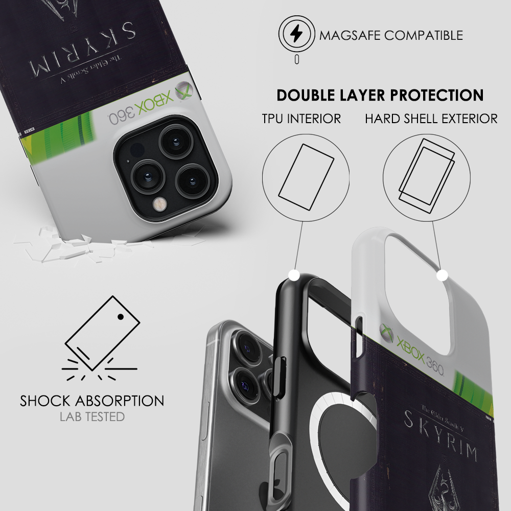 Skyrim Xbox 360 Cover - Second Mockup For Tough Magsafe Cases