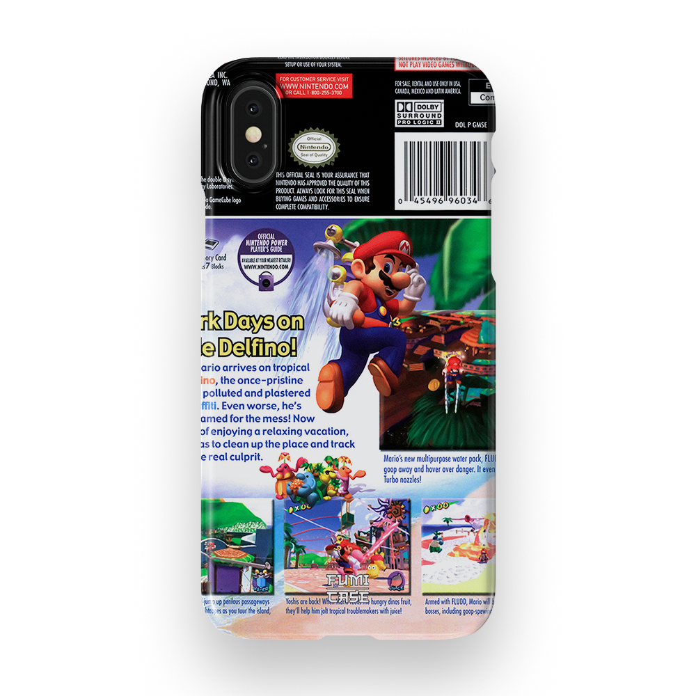 Super Mario Sunshine Back Cover - iPhone XS