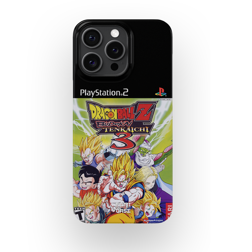 DBZ Budokai Tenkaichi 3 PS2 Cover - iPhone 15 Pro Max
