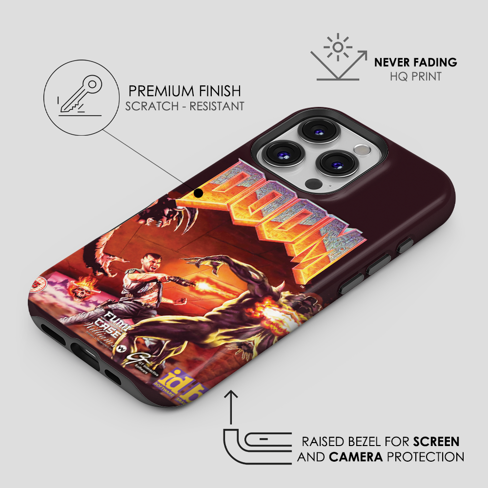 DOOM Vintage Cover - Third Mockup For Tough And Tough Magsafe Cases