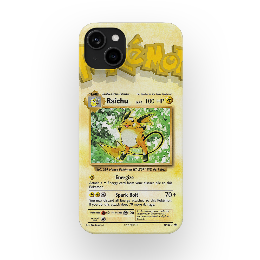 Raichu Base set-Slim